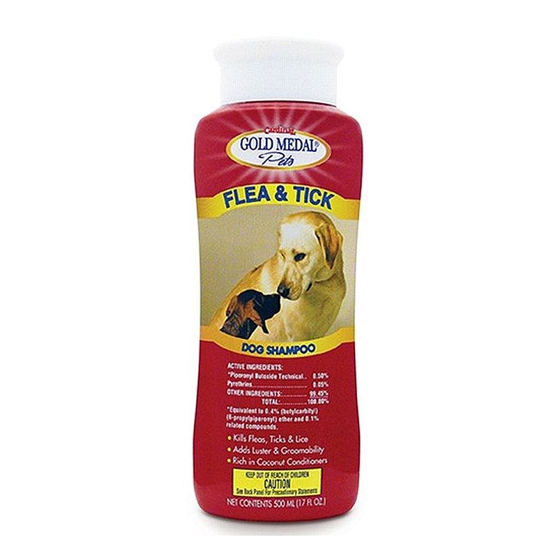 GOLD MEDAL FLEA & TICK - שמפו נגד פרעושים וקרציות