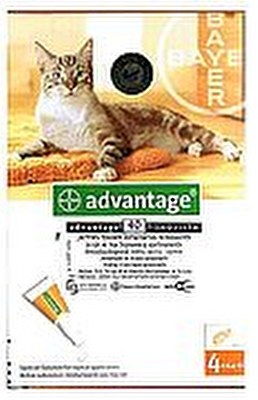 ADVANTAGE - אדוונטג' לחתול במשקל 4 ק''ג ומטה