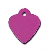 תג שם בצורת לב קטן סגול Heart Large Purple