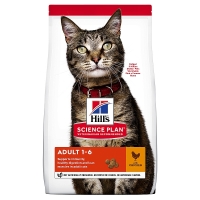 Hill's Science Plan מזון יבש לחתול בוגר 1-6 (עם עוף), 15 ק"ג