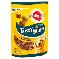 פדיגרי טייסטי מיניס חטיף מזון לכלב בטעם עוף וברווז - pedigree tasty minis