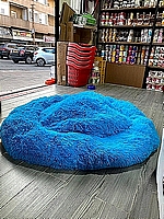 מיטת שאגי פלאפית ורכה בצבע חום ותכלת 100 ס"מ
